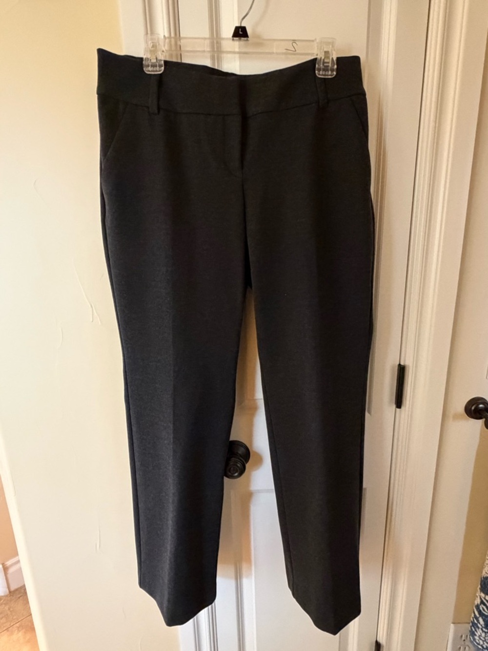 Alfani Charcoal Straight-Leg Dress Pants